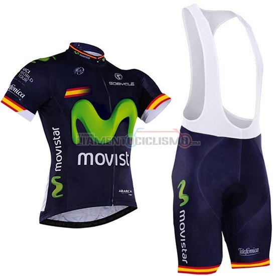 Abbigliamento Ciclismo Movistar 2017 verde e blu